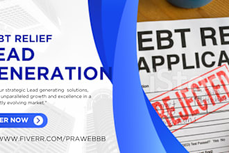 generate debt relief leads debt relief landing page debt relief funnel website