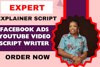 write sales driving script for ads, facebook, youtube channel, explainer video