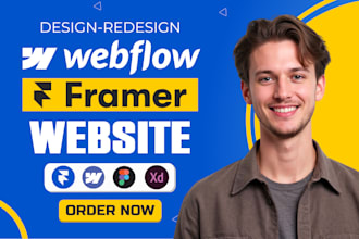 design, develop webflow framer website, figma to webflow, framer developer