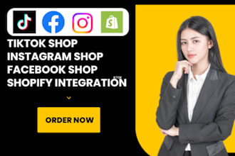 setup instagram shop facebook shop shopify store integration tiktok shop