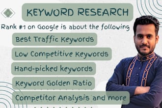 do semrush SEO keyword research and competitor analysis audit report with kgr