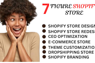 develop shopify website or shopify dropshipping store design
