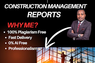 do essay, construction management, assignments and reports