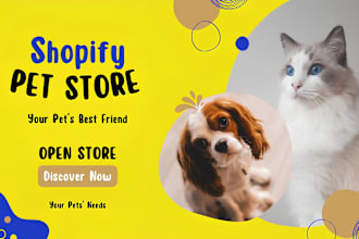 create a shopify cat dog pet dropshipping store website