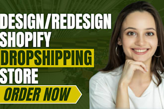 build shopify store shopify website design shopify dropshipping pod ecommerce