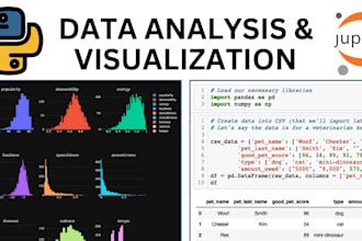 do data analysis python and data visualization