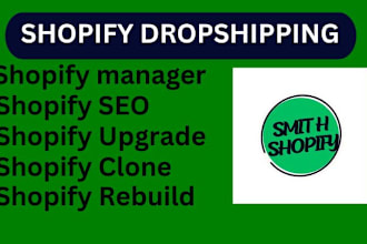reduild shopify dropshipping upgrade clone modify store customization SEO manage