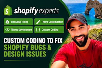do shopify bug fix, shopify custom coding,shopify website