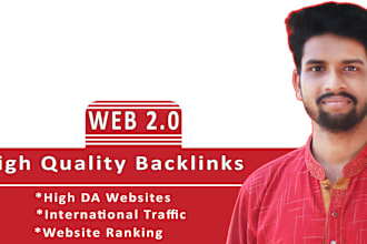 build high quality SEO web 20 backlinks