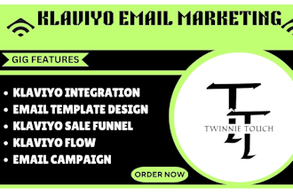 klaviyo email SMS marketing campaign template automation shopify sales flows