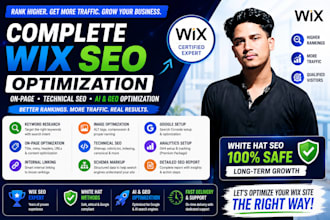 do complete wix SEO optimization for higher google rankings and traffic