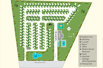 render site plans, campground, subdivision map master plans, landscape designs
