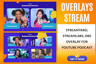 do streamyard, streamlabs, obs overlay for youtube podcast