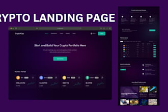 design nft website, nft landing page, crypto landing page, crypto meme website