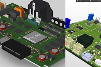 design circuit schematic and pcb layout circuit design using fritzing, tinkercad