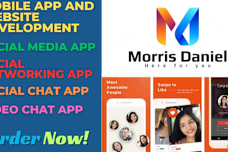 develop social media app, social network app, social chat app, video chat app
