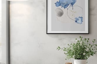 digitized mixed media printable wall art