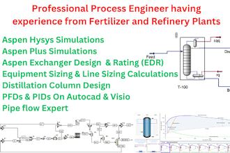 do chemical engineering, aspen hysys, plus, simulations, pfds, pids