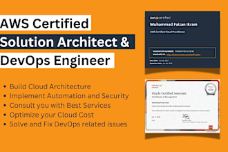 be your AWS solution architect consultant or devops engineer