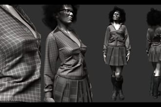 create 3d model second life 3d clothing clo 3d sim  3d garment fashion design