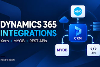integrate dynamics 365 CRM with xero myob and rest apis