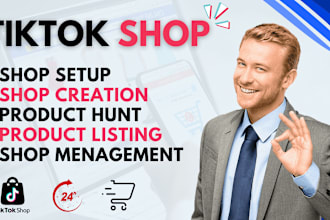 do tik tok shop setup and be your tiktok shop manager