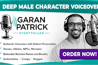 record a voiceover for your animated or video game character