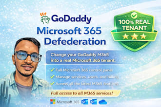 defederate godaddy microsoft 365 to a standalone microsoft 365 tenant