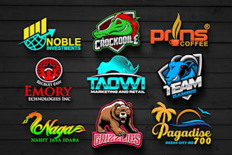 do HQ modern, unique and creative business logo design