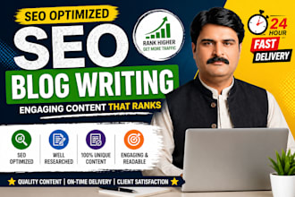 do SEO article writing, blog post writing, and content writing