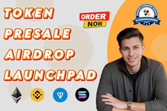 create erc20, spl token, token 2022, tax token presale, airdrop, launchpad