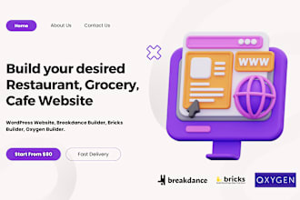 create unique restaurant, grocery, and café websites