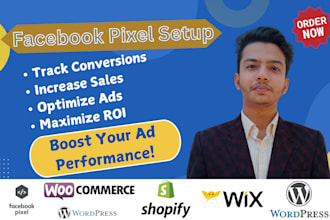setup meta facebook pixel conversion API shopify, wordpress and gtm, ga4