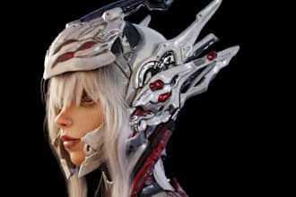 create 3d game ready cinematic  character