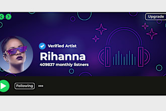 design eye catching spotify artist banner