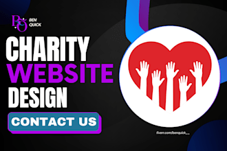 non profit website for non profit charity, ngo donation organization, web design