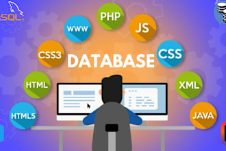 help design database, sql queries and erd for sql server and mysql