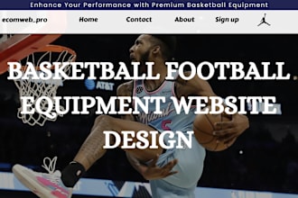 design basketball website football shopify store sport soccer basketball store