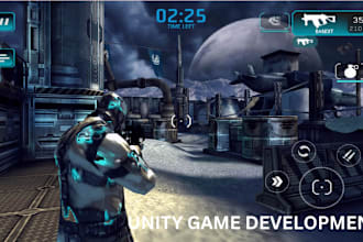 develop a 3d unity game for pc, android, vr game, multiplayer game, blender