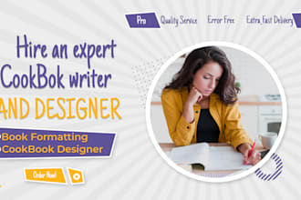 design and write recipe for cookbooks and ebook, recipe books, and food styling