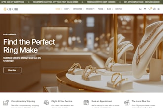 do a clean wix jewelry website, jewelry shopify website, shopify jewelry website