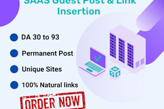 do saas link insertion guest post backlink on high da sites
