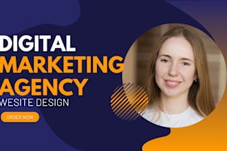 design a professional digital marketing agency website