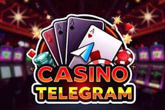 create telegram bot, telegram crypto game, mini game, dice, slot, blackjack