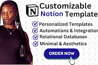 build custom notion templates notion virtual assistant notion expert notion