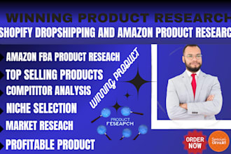 do amazon fba and shopify dropshipping winning product research