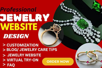 design highly converting jewelry earrings rings fashion shopify store website