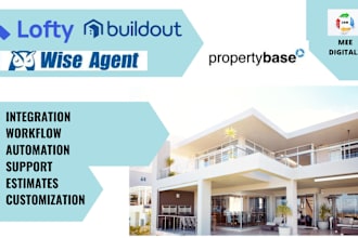 setup wise agent, lofty, propertybase, buildout crm system for real estate