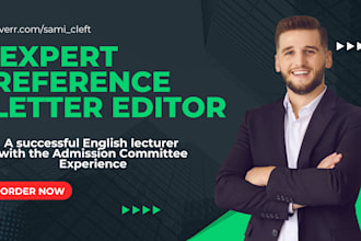 edit your reference and recommendation letter for university admission