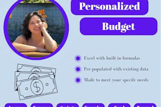 create a personalized budget or spending tracker